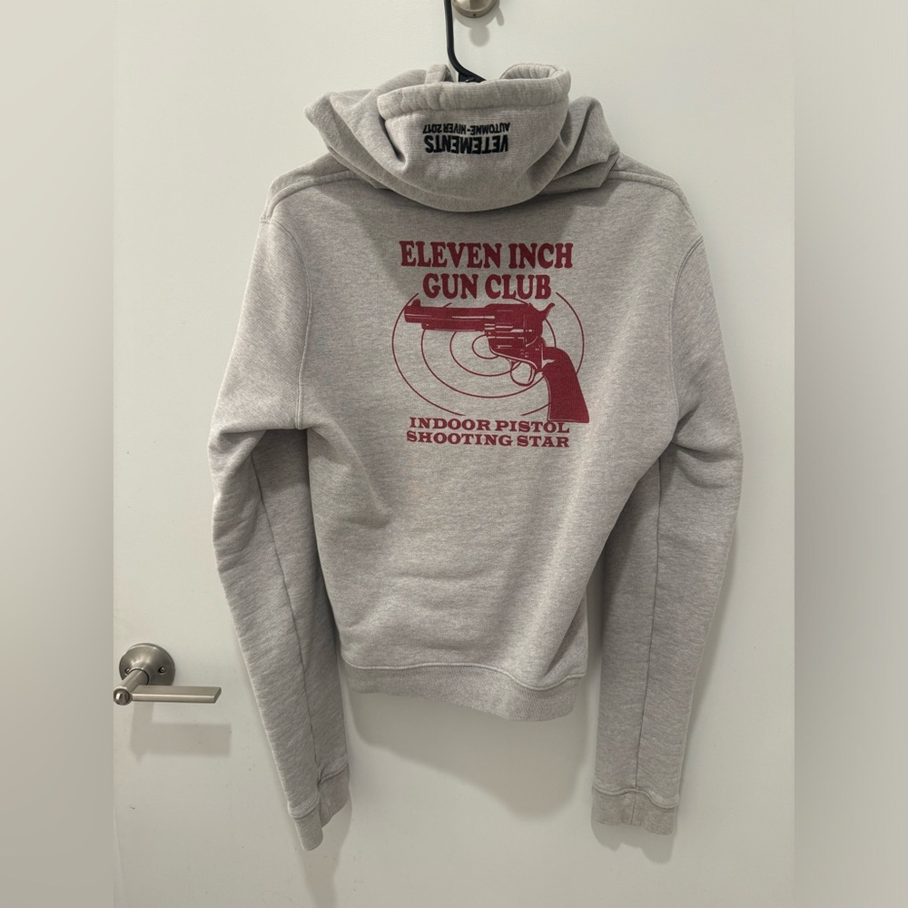 Vetements AW17 Eleven Inch Gun Club Hoodie